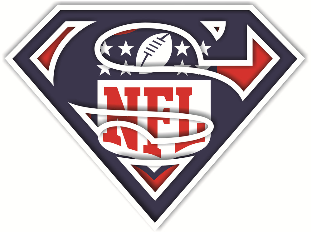 NFL superman logos iron on heat transfer